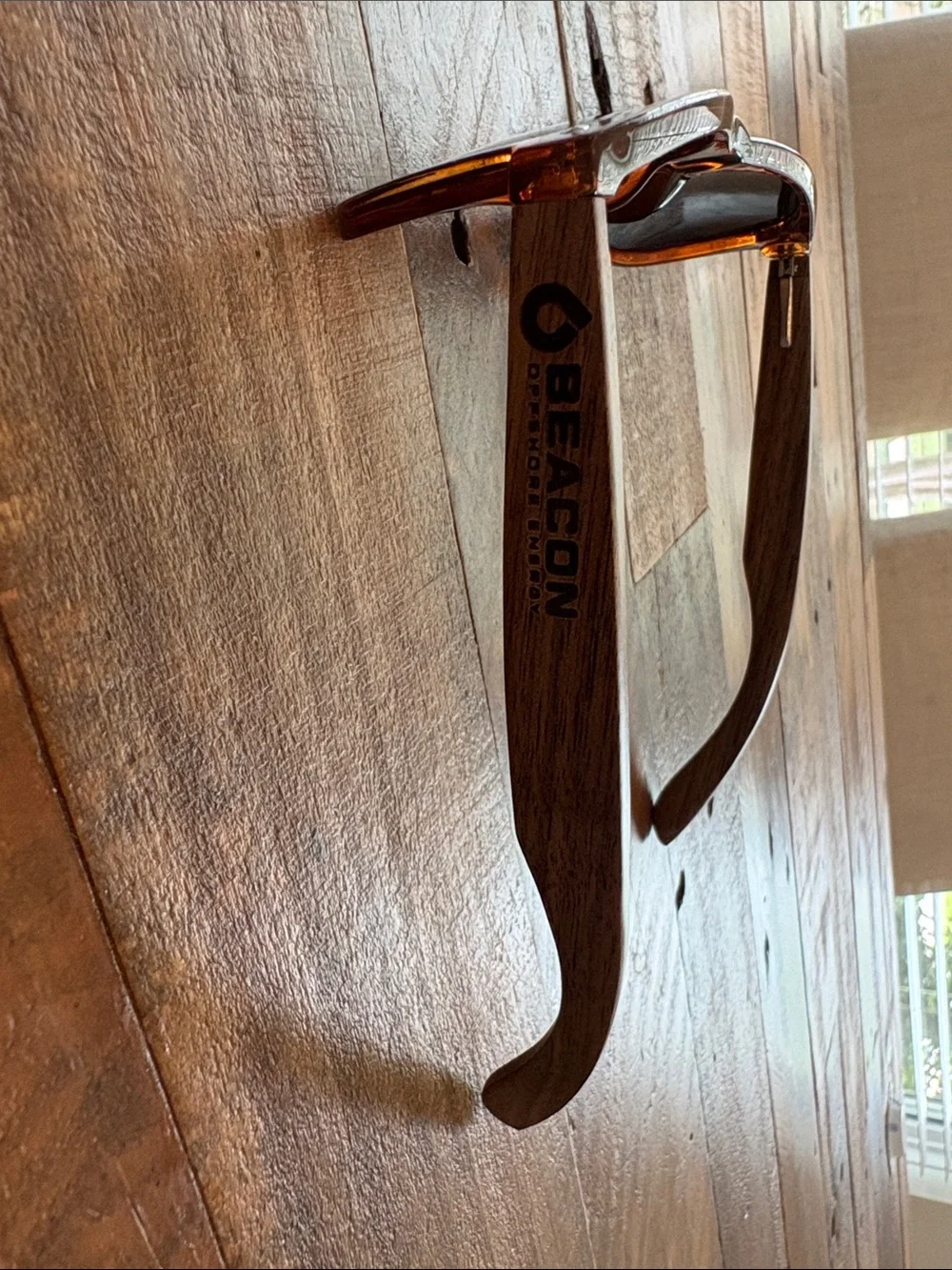 Woodies Tortoiseshell Sunglasses with case, guitar pick& cleaning cloth